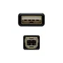 Nanocable Cable USB 2.0 Impresora con Ferrita, Tipo A/M a B/M, 5m, Negro
